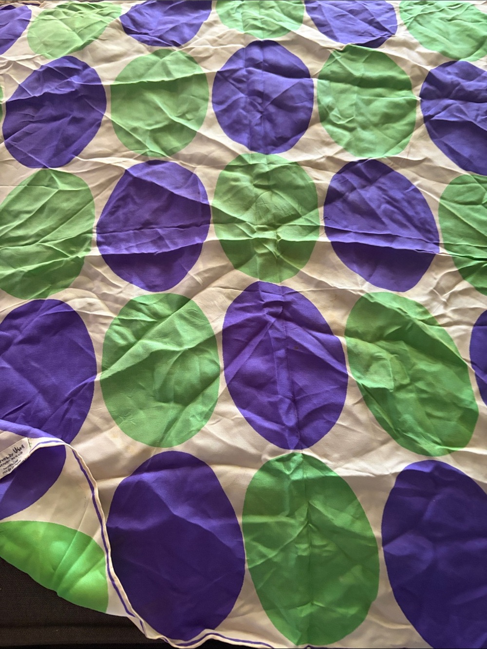 Green and Purple Polka Dot Duvet Cover - Bright Circle Print Vera